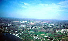 Aerial views, Cleveland area, Cuyahoga County Airport, 1978.