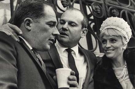 Dr. Sam Sheppard (center), F. Lee Bailey and Ariane Sheppard, 1966.