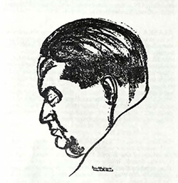 Sketch of Milhaud